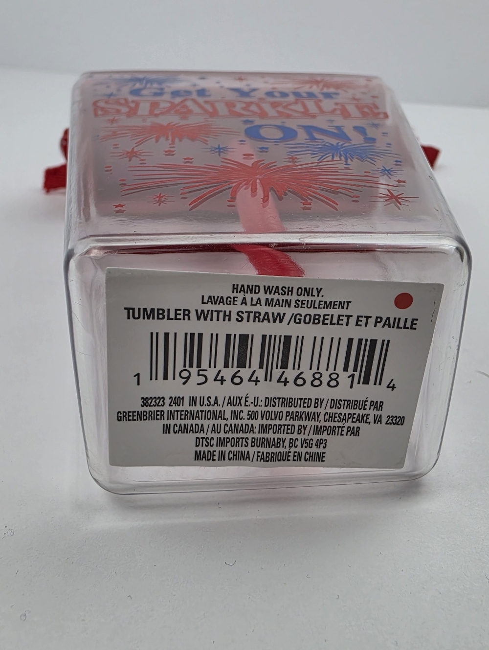 Patriotic July 4th Tumbler with Straw and Carry Strap - Picture 5 of 6